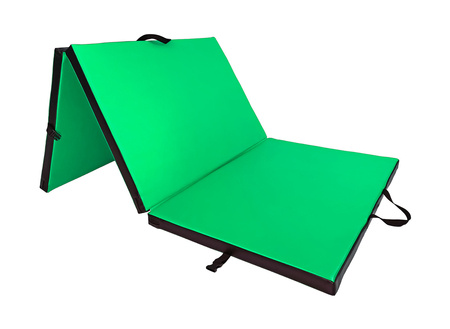 Materac gimnastyczny składany UNDERFIT 195 x 100 x 5 cm miękki zielony