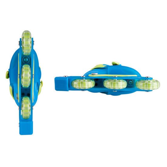 Niebieskie regulowane rolki/wrotki dla dzieci Trigo LED Worker